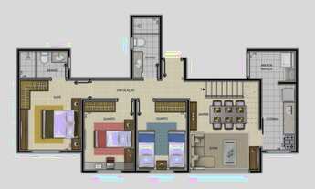 Imagem 5: Cobertura para venda com 166 metros quadrados com 3 quartos em Brasiléia - Betim - MG