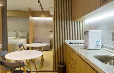 Imagem 2: Flat para aluguel possui 28 metros quadrados com 1 quarto em Setor Marista - Goiânia - Goi