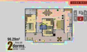 Imagem 2: Apart 2 dorms, Ocian, Entrada R$ 40 Mil, JGA971