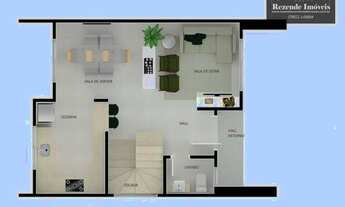 Imagem 6: Sobrado com 3 dormitórios à venda, 98 m² por R$ 529.000 - Xaxim - Curitiba/PR