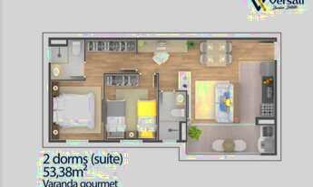 Imagem 4: Apartamento para venda com 54 metros quadrados com 2 quartos