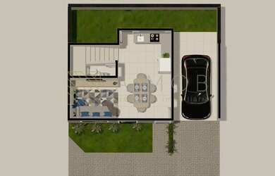 Imagem 2: Sobrado Duplex 75,97 m², 3 Quartos 1 Suíte, 2 vagas, a venda R$ 425.000,00 - Xaxim, Curiti