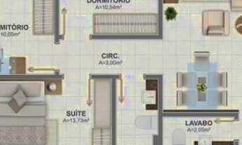 Imagem 5: Apartamento para Venda em São José, Barreiros, 3 dormitórios, 1 suíte, 2 banheiros, 1 vaga