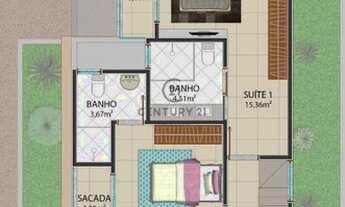 Imagem 5: Casa de 04 dormitórios sendo 03 suítes em construção, 95 % da obra já concluída! Disponív