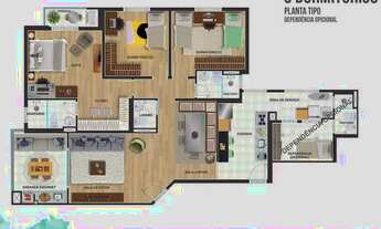 Imagem 4: Excelente apartamento com vista livre - Condomínio Parque Firenze, Embu das Artes - SP