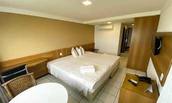 Imagem 4: Flat quarto e sala frente para o Mar