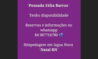 Imagem: Pousada Zélia Barros diárias em lagoa