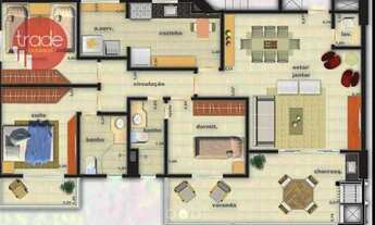 Imagem 3: Apartamento com 3 dormitórios à venda, 115 m² por R$ 580.000,00 - Nova Aliança - Ribeirão