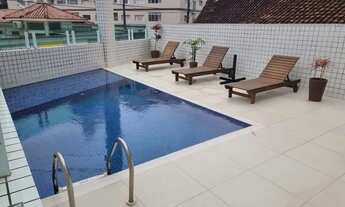 Imagem 2: Apto mobiliado, 1 dormitório, sacada com vista mar, prédio com lazer completo a 100 metros