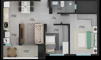 Imagem 4: Apartamento - Área de lazer c/ piscina