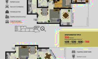 Imagem 5: Cobertura para Venda em Juiz de Fora, Santa Catarina, 3 dormitórios, 1 suíte, 3 banheiros