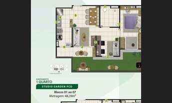Imagem 5: Apto em fase de construção 50m2 com suíte, varanda e elevador, Novo Aleixo - Manaus - AM