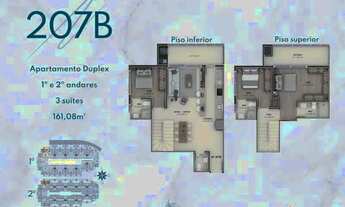 Imagem 3: Apartamento Duplex para Venda em Florianópolis, Jurerê, 2 dormitórios, 2 suítes, 3 banheir