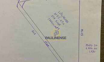 Imagem 3: Terreno à venda, 1000 m² por R$ 600.000,00 - Bela Vista - Paulínia/SP