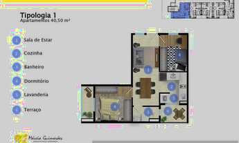 Imagem 6: Apartamento para venda possui 43 metros quadrados com 2 quartos em Vila Carrão - São Paulo