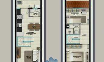 Imagem 3: Sobrado à venda no bairro Aventureiro - Joinville/SC