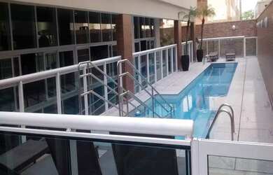 Imagem 2: Apartamento 2 dormit.mobiliado na quadra da praia,vista mar em Santos sp