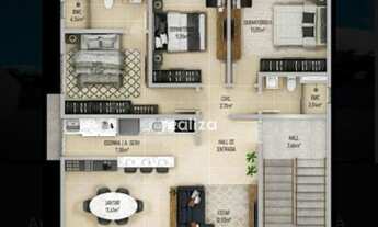 Imagem 4: Apartamento com 3 quartos, 89 m², à venda por R$ 440.000,00