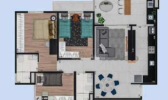 Imagem 3: Apartamento com 3 dormitórios à venda, 83 m² por R$ 647.900,00 - Morumbi - Paulínia/SP