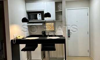 Imagem 6: Flat totalmente reformado com 1x dormitório entre Vl. Olímpia e Itaim Bibi mobiliado. Sem