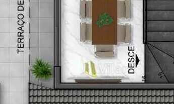 Imagem 3: Sobrado com 2 dormitórios à venda, 107 m² por R$ 619.000 - Xaxim - Curitiba/PR