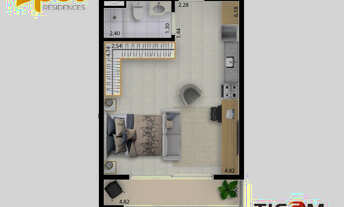 Imagem 3: Lofts próximo a academia Smart Fit