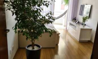 Imagem 2: Apartamento de 65 m², 2 quartos, 2 banheiros, cozinha e sala bem espaçosa. Sol de manhã na