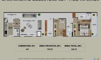 Imagem 2: Cobertura à venda, 163 m² por R$ 850.000,00 - Centro - Pinhais/PR