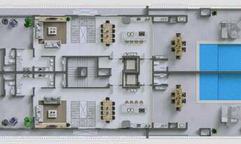 Imagem 2: Na planta - Frente mar Praia Brava 4 suítes 4 Vagas