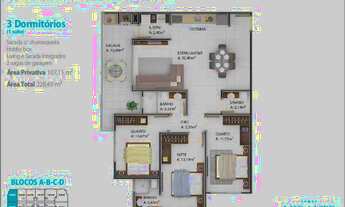 Imagem 4: Apartamento para Venda em Florianópolis, Ingleses, 3 dormitórios, 1 suíte, 3 banheiros, 2