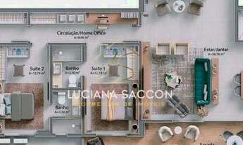 Imagem 2: Apartamento novo com 3 suítes à venda no bairro Kobrasol - São José/SC