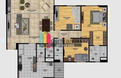 Imagem 4: Apartamento com 3/4 sendo 1 suíte no Magnifique Premium na Santa Mônica