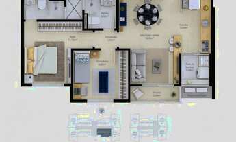 Imagem 4: Apartamento 2 Dorm/suíte - Novo - Acabamento Diferenciado