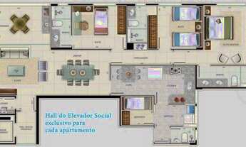Imagem 3: Bluediamond - Edifício Residencial - 3 quartos 3 suites 3 vagas