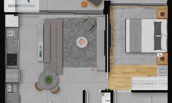 Imagem 3: Apartamento 1 quarto, suíte, 1 vaga - Ed Vaz Batel - Curitiba/PR