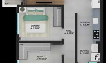 Imagem 5: Apartamento - Área de lazer c/ piscina