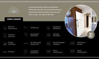 Imagem 5: Incrível Apartamento reformado de 91 metros com 2 quartos suites em Vila Madalena - São P