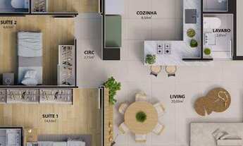 Imagem 4: Apartamento com 3 suítes à venda, 107 m² a partir de R$ 1.028.070 - Horto Florestal - Salv