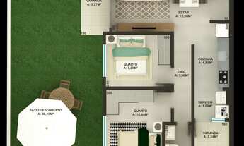 Imagem 7: Apartamento - Área de lazer c/ piscina