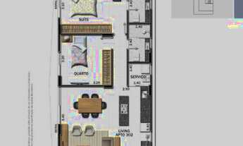 Imagem 7: Apartamento com 2 dormitórios à venda, 73 m² por R$ 420.000,00 - São Mateus - Juiz de Fora