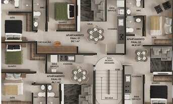 Imagem 4: Cobertura duplex para venda tem 90 metros quadrados com 2 quartos em Bessa - João Pessoa