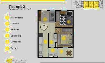 Imagem 7: Apartamento para venda possui 43 metros quadrados com 2 quartos em Vila Carrão - São Paulo