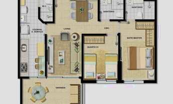 Imagem 4: Apartamento com 2 quartos à venda, 72 m² por R$ 623.000 - Costa Azul - Salvador/BA