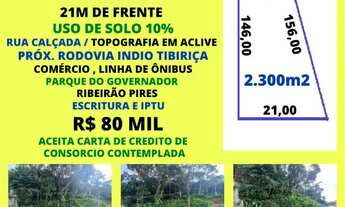 Imagem: Área p/ Chácara 2.300m2 21m de frente