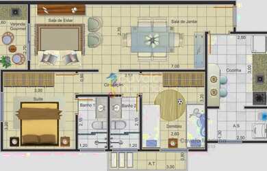 Imagem 7: Apartamento para alugar com 2 quartos, 72m² - Edifício Aquarela - Jardim Paulista