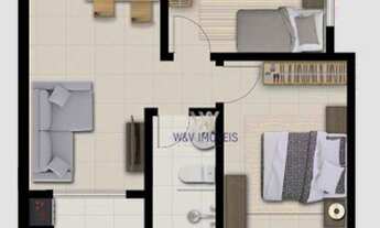 Imagem 7: Apartamento com 2 dormitórios à venda, 45 m² por R$ 215.000,00 - Braga - São José dos Pinh