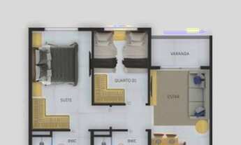 Imagem 7: Apartamentos de 2 Dormitórios com Suíte - Monte Castelo