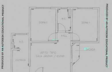 Imagem 5: Apartamento para venda tem 44 metros quadrados com 2 quartos