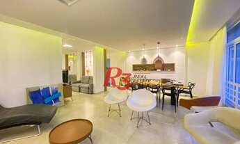 Imagem 2: Apartamento com 3 dormitórios, frente/mar, à venda, 143 m² - Itararé - São Vicente/SP