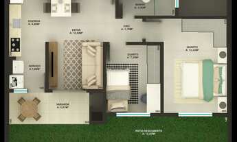 Imagem 6: Apartamento - Área de lazer c/ piscina